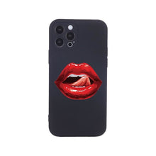 Load image into Gallery viewer, Sexy Red Lips iPhone Case Rainbow
