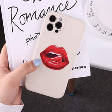 Load image into Gallery viewer, Sexy Red Lips iPhone Case Rainbow - iPhone XS Max / White 

