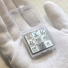 Load image into Gallery viewer, Metal Element Cube - 9-piece Set (Ti, V, Cr, Zr, Nb, Mo, Hf,
