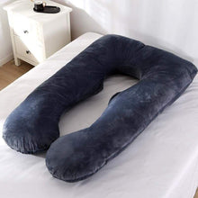 Load image into Gallery viewer, U Shape Pregnant Support Pillow - Black
