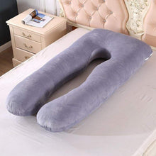 Load image into Gallery viewer, U Shape Pregnant Support Pillow - Grey
