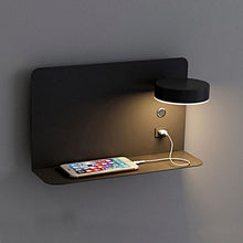 Load image into Gallery viewer, myAtmos™ USB Bedside Lamp - HZ Black Right
