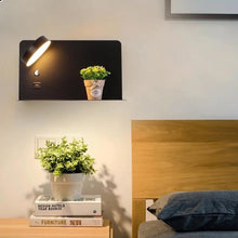 Load image into Gallery viewer, myAtmos™ USB Bedside Lamp - HZ Black Left
