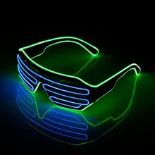 Load image into Gallery viewer, Glowing Neon LED Party Glasses - Blue and Green
