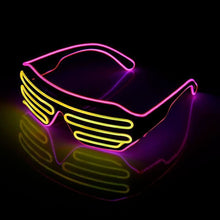 Load image into Gallery viewer, Glowing Neon LED Party Glasses - Yellow and Pink
