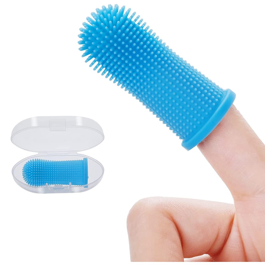 PlayBite™ - The Non-toxic Dog & Cat Finger Toothbrush - Blue