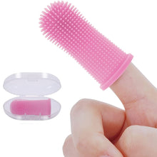 Load image into Gallery viewer, PlayBite™ - The Non-toxic Dog &amp; Cat Finger Toothbrush - Pink
