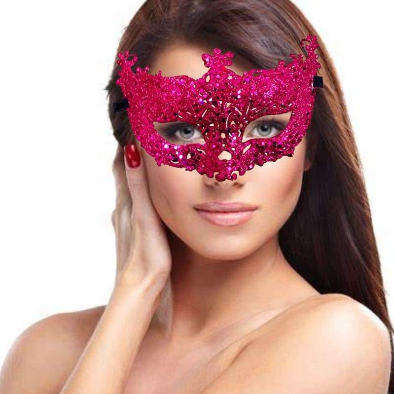 Reverie - Elegant Venetian Masquerade Mask - Rose - 