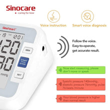 Load image into Gallery viewer, Sinocare Intelligent Blood Pressure Monitor
