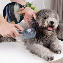 Load image into Gallery viewer, Self-cleaning Pet Grooming Brush - Gray
