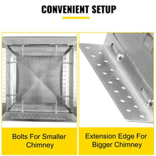 Load image into Gallery viewer, Stainless Steel Adjustable Chimney Flue Cap
