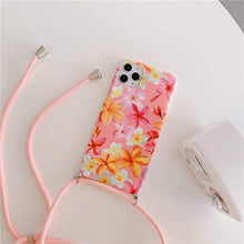 Load image into Gallery viewer, Chic Flower iPhone Crossbody Necklace and Case - iPhone 7 / 
