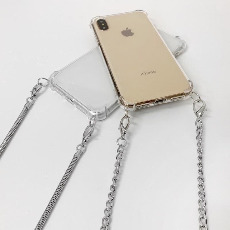 Crossbody iPhone Case with Strap, Crossbody iPhone Holder, Chain, Clear ...