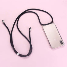 Load image into Gallery viewer, iPhone Crossbody Lanyard and Case - For iPhone 11 / Black
