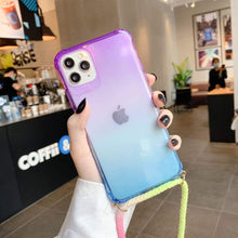 Load image into Gallery viewer, Gradient iPhone Necklace and Phone Case - iPhone 11 / Blue 
