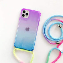 Load image into Gallery viewer, Gradient iPhone Necklace and Phone Case
