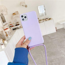 Load image into Gallery viewer, iPhone Crossbody Necklace Strap and Case in Pastel
