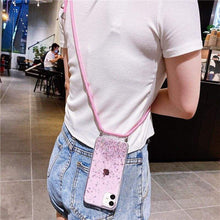 Load image into Gallery viewer, iPhone Necklace Glitter Case
