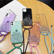 Load image into Gallery viewer, iPhone Necklace Glitter Case
