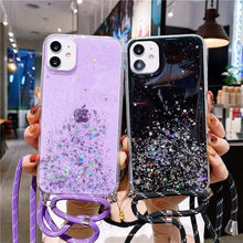 Load image into Gallery viewer, iPhone Necklace Glitter Case
