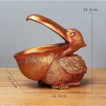 Load image into Gallery viewer, Unique Pelican Decor Bowl - Gold
