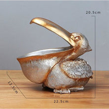 Load image into Gallery viewer, Unique Pelican Decor Bowl - Silver
