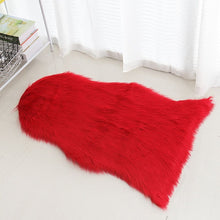 Load image into Gallery viewer, Fluffie™ - The Soft &amp; Fuzzy Faux Sheepskin Fur Carpet - Red
