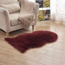 Load image into Gallery viewer, Fluffie™ - The Soft &amp; Fuzzy Faux Sheepskin Fur Carpet - Red
