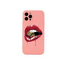 Load image into Gallery viewer, Sexy Red Lips iPhone Case - Bullets and Zippers - iPhone XS 
