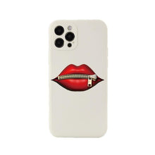 Load image into Gallery viewer, Sexy Red Lips iPhone Case - Bullets and Zippers - iPhone XS 

