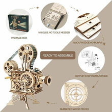 Load image into Gallery viewer, Vitascope™ - The Wooden 3D Vintage Film Projector Puzzle - 
