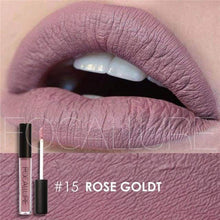 Load image into Gallery viewer, Waterproof Matte Liquid Lipstick Rose Gold Lip Gloss

