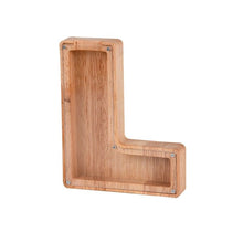 Load image into Gallery viewer, Wooden Letter Piggy Bank - L
