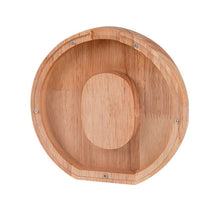 Load image into Gallery viewer, Wooden Letter Piggy Bank - O
