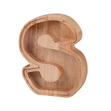 Load image into Gallery viewer, Wooden Letter Piggy Bank - S
