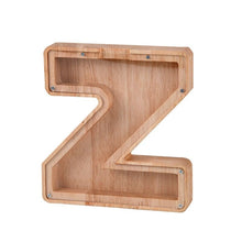 Load image into Gallery viewer, Wooden Letter Piggy Bank - Z
