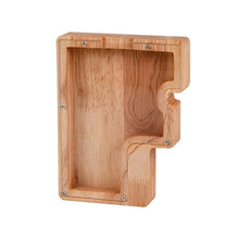 Load image into Gallery viewer, Wooden Letter Piggy Bank - F
