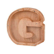 Load image into Gallery viewer, Wooden Letter Piggy Bank - G
